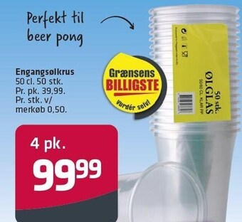 Fleggaard Engangsølkrus - 4 pk. tilbud