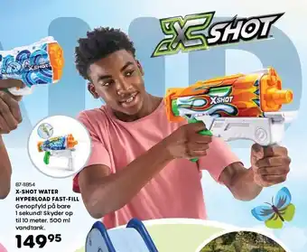 X-shot water hyperload fast-fill