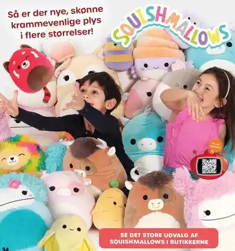 Se det store udvalg af squishmallows i buttikerne