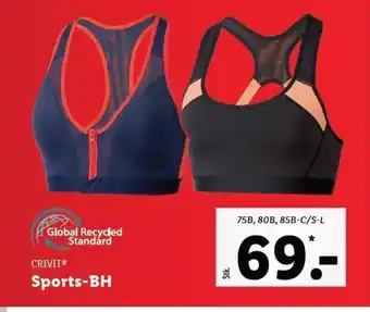 Lidl Crivit Sports-BH tilbud