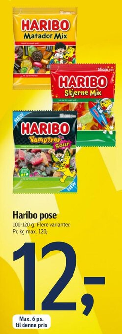 Føtex Haribo Pose tilbud
