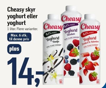 Føtex Cheasy Skyr Yoghurt eller Yoghurt tilbud