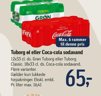 Føtex Tuborg Øl eller Coca-Cola Sodavand tilbud