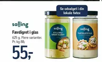 Føtex Salling Færdigret i Glas tilbud