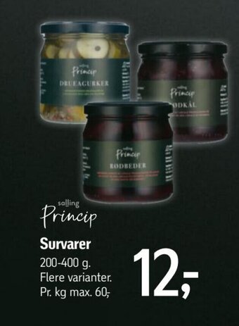 Føtex Salling Princip Survarer tilbud