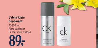 Føtex Calvin Klein Deodorant tilbud