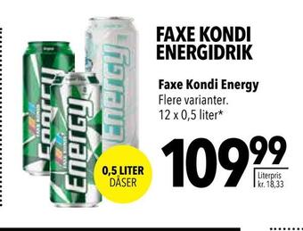 Citti Faxe kondi energidrik tilbud