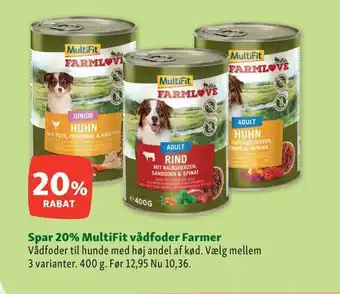 Maxi Zoo Spar 20% multifit vådfoder farmer tilbud