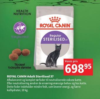 Maxi Zoo Royal canin adult sterilised 37 tilbud