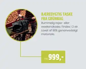 Bæredygtig taske fra grünbag