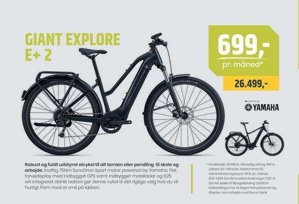 Bike & Co Giant explore e+ 2 tilbud