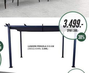 My Home Lumiere pergola 3 x 4 m tilbud