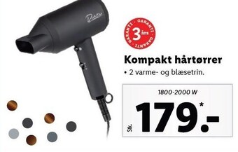 Lidl Kompakt hårtørrer tilbud