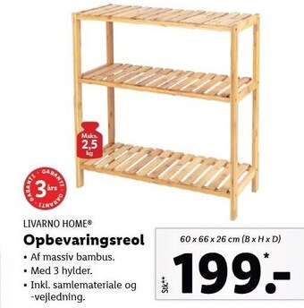 Lidl Opbevaringsreol tilbud