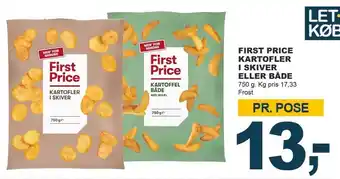 Let-Køb First price kartofler i skiver eller både tilbud