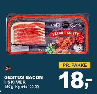 Let-Køb Gestus bacon i skiver tilbud