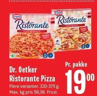 Min Købmand Dr. oetker ristorante pizza tilbud