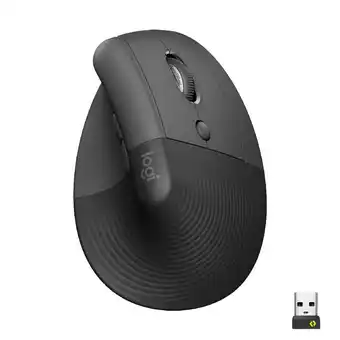 Komplett Logitech lift vertikal mus (graphite) tilbud