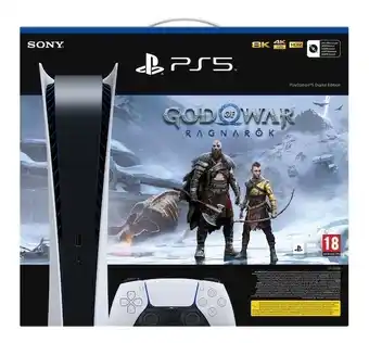 Playstation 5 digital edition og god of war ragnarök