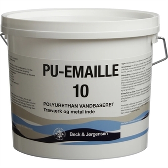 B&j pu-emaille 10 træmaling 3 x 2,7 liter (storkøb)