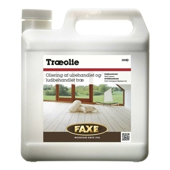 Decofarver Faxe træolie hvid 2,5 liter tilbud