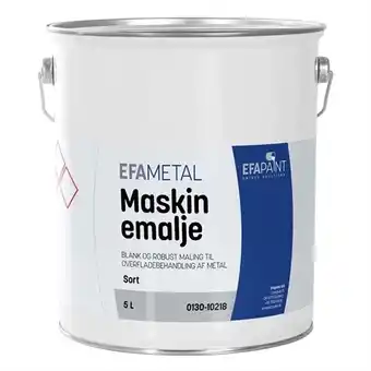 Efapaint maskinemalje 5 liter - komatsu gul