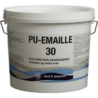 B&j pu-emaille 30 træmaling 2,7 liter