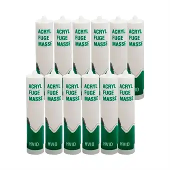 B&j acrylfuge hvid 12 x 300 ml (storkøb)