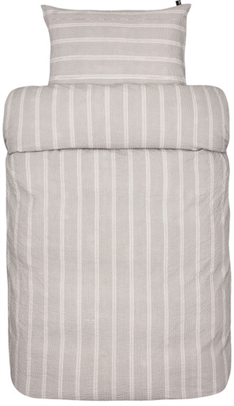Home-tex Sengetøj 220x220 cm - kos antracit - grå -  100% bomuld - høie tilbud