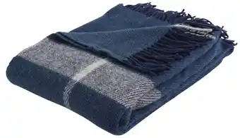 Uldplaid - 100% ny norsk uld - toke blå - 130x200 cm - arctic