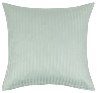 Pudebetræk 50x70 cm - jacquardvævet - støvet grøn - 100% bomuld