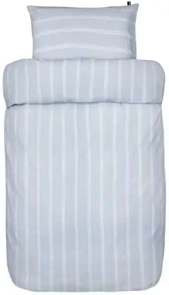 Home-tex Krepp sengetøj - 140x220 cm - kos lyseblå - sengelinned i 100% bomuld - høie sengetøj tilbud