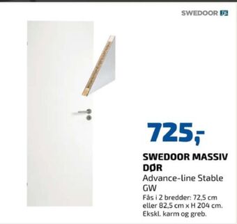 Davidsen Swedoor dør tilbud