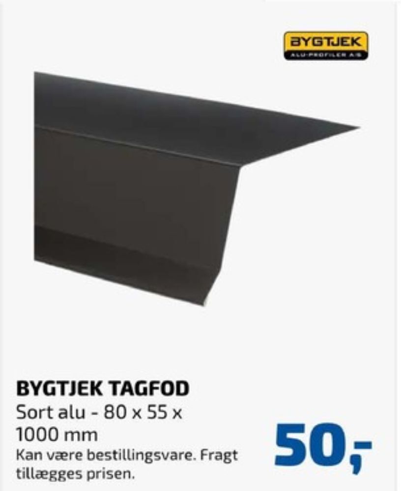 Bygtjek tagfod tilbud hos Davidsen