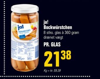 Otto Duborg Ja! bockwurst tilbud