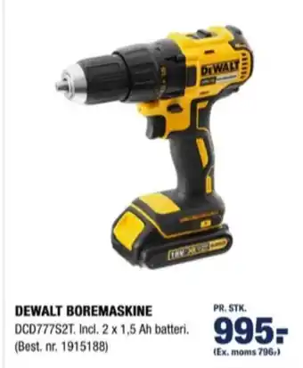 Stark Dewalt boremaskine tilbud
