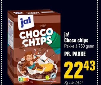 Otto Duborg Choco chips morgenmadsprodukt tilbud