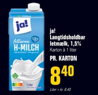 Poetzsch Padborg Ja! letmælk langtidsholdbar 1,5% tilbud