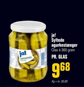 Ja! agurker syltet