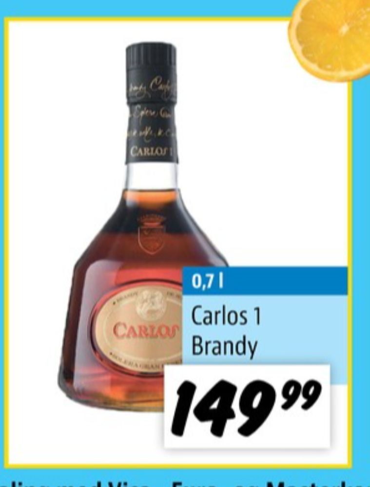 Carlos 1 brandy tilbud hos zur Krone