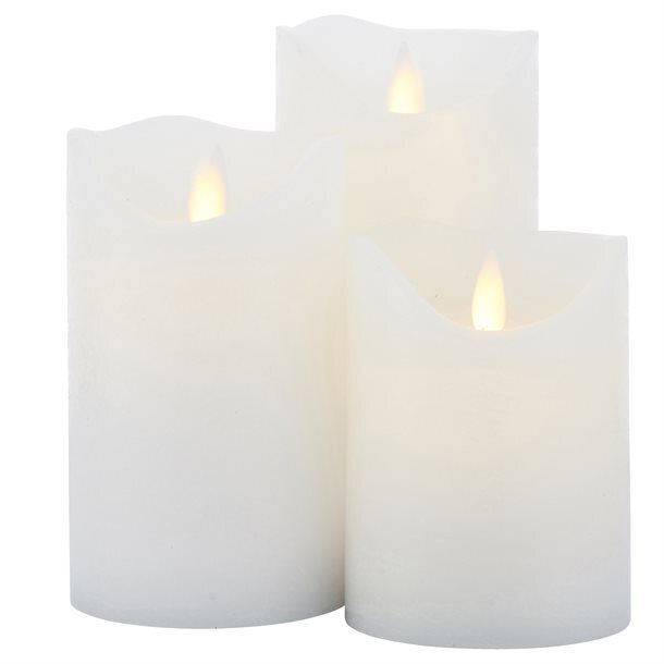 Modström Sirius sara genopladelige led-stearinlys 3 stk. tilbud