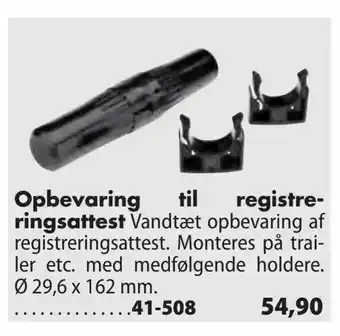 Biltema Opbevaring til registre ringsattest tilbud