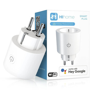 Hi home smart stik 1 stk 3680 w, med energimåler
