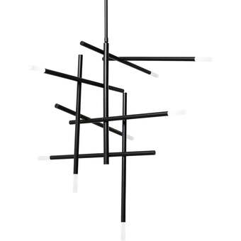 Kare Sticks loftlampe, sort tilbud