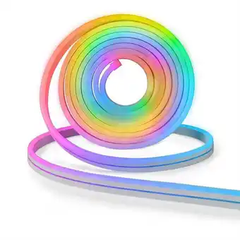 Wi-fi styret udendørs rgb led strip med neon udseende, 5 meter