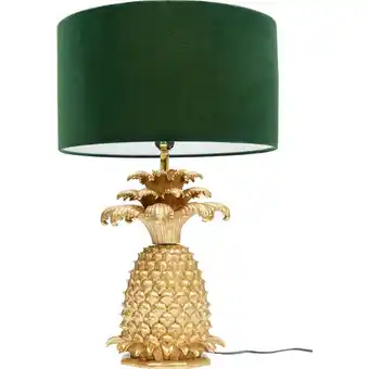 Bordlampe, gylden ananas