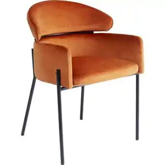 Kare Alexia stol m/armlæn, orange tilbud
