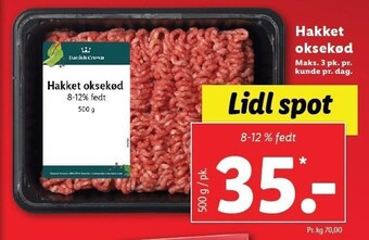 Lidl Hakket oksekød tilbud