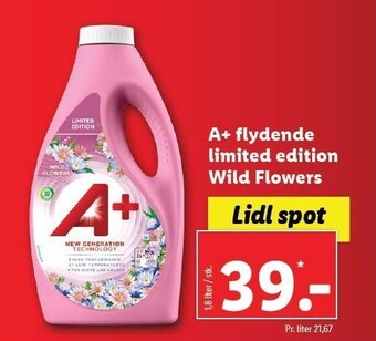 Lidl A+ flydende limited edition wild flowers tilbud