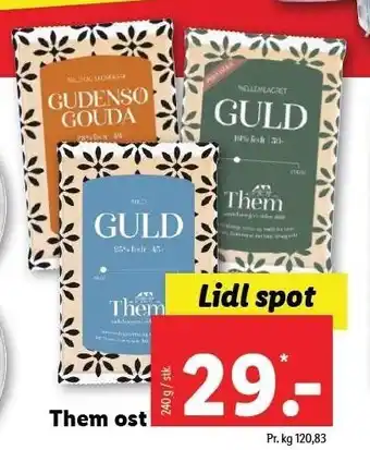 Lidl Them ost tilbud